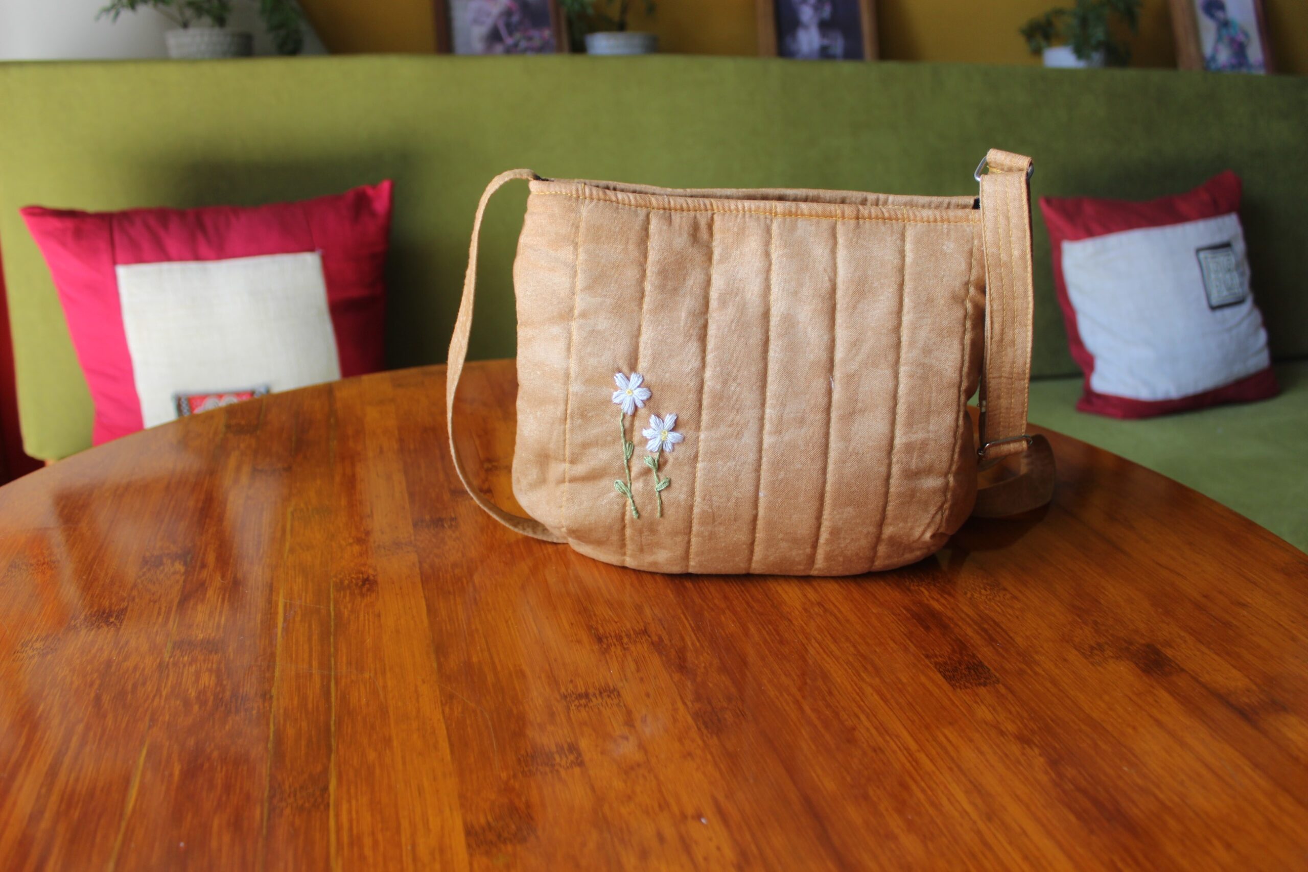 Túi ví thêu tay Embroidery Linen purse/ Linen Bag