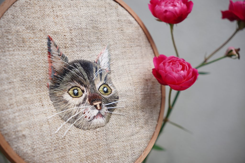 cats embroidery